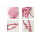 Brinquedo de pelúcia para cães em forma de polvo rosa 32 x 9 cm 3