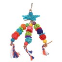 Brinquedo de ratan suspenso para pássaros 1