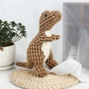 Brinquedo interativo de pelúcia para cães e gatos em forma de dinossauro Brinquedo resistente para cães pequenos e animais de estimação 3