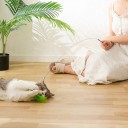 Brinquedo interativo para gatos com penas 4