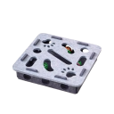 Brinquedo para gatos puzzle de feltro 30 x 30 x 7,5 cm Tapete de jogo interativo com bola para estimulação mental 4