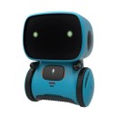 Brinquedo robô interativo 13 x 9,5 cm Controlo por voz e toque Dança Fala inglês Robô divertido para crianças com pilhas AAA 2