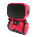 Brinquedo robô interativo 13 x 9,5 cm Controlo por voz e toque Dança Fala inglês Robô divertido para crianças com pilhas AAA 1