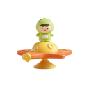 Brinquedo sensorial infantil 10,5 cm Dinossauro no planeta Ventosa para fixação Educação precoce Desenvolvimento motor Interativo relaxante 3