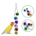 Brinquedo suspenso com sinos para aves 2