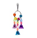 Brinquedo suspenso com sinos para pássaros C859 6