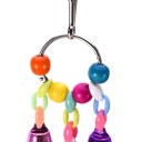 Brinquedo suspenso com sinos para pássaros C874 2