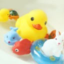Brinquedos flutuantes para crianças Conjunto de 15 peças de plástico Animais para brincar durante o banho na banheira Tamanho aproximadamente 5 a 9 cm 5