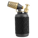 Briquet à gaz Flamme bleue Briquet rétro résistant au vent Verrouillage à une touche Briquet en alliage de zinc 7