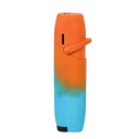 Briquet à jet en métal rechargeable butane Flamme rose Briquet résistant au vent avec réservoir de carburant visible arc-en-ciel 11