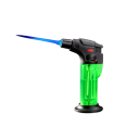 Briquet à jet rechargeable à gaz butane Résistant au vent Flamme réglable Réservoir de carburant visible Système de sécurité enfant 8