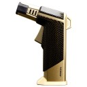 Briquet à jet rechargeable butane Résistant au vent Flamme réservoir de carburant visible Briquet pour barbecue bougies 3