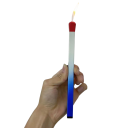 Briquet long en forme d'allumette Design arc-en-ciel Briquet pour bougies cheminée barbecue Briquet long pratique pour la maison et l'extérieur 3