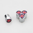 Britisk flag ventilhætter 4 stk 3