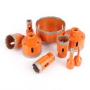 Broca de diamante de 12 mm con rosca M14 para amoladora angular Diamante soldado al vacío Naranja Perforación en seco en baldosas, mármol, granito 5