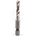 Brocas de rosca combinadas 1/4" HSS 6 pcs 5