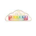 Broche de escritório 5,2 x 2,5 cm Broche energético em forma de nuvem Indicador de humor Monitor de emoções Acessório estiloso para vestuário 4