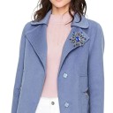 Broche de moda elegante 6,7 x 6,5 cm Forma estrellada Variados colores Diseño llamativo Aleación de zinc 4