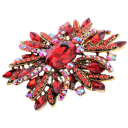 Broche de mode élégante 6,7 x 6,5 cm Forme étoilée Différentes couleurs Design frappant Alliage de zinc 11