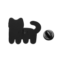 Broche de Noël 2–3 cm 4 pcs Bonbons en pain d'épice Motif festif pain d'épice chat nœud maison en pain d'épice Alliage de zinc 4