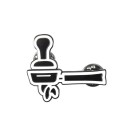 Broche decorativo com motivo de café 14