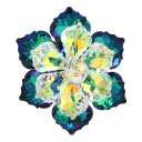 Broche fleur 10
