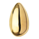 Broche géométrique en forme de goutte 6,1 × 3,6 cm en acier inoxydable surface lisse design minimaliste accessoire de vêtements revers 3