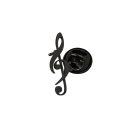 Broche metálico com símbolo musical clave de sol cca 24 × 9 mm aço inoxidável alfinete de lapela acessório de vestuário para amantes 7