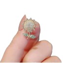 Broche mode bouquet avec perle de 10 mm Broche décorative en métal alliage de zinc Accessoire élégant pour vestes, robes ou sacs 5