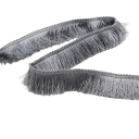 Brodeerattu nauha tupsuilla 2,8 cm x 1 m Polyesterinen koristeellinen nauha koristeellisin tupsuin vaatteiden, mekkojen ja tekstiililisävarusteiden koristeluun 5