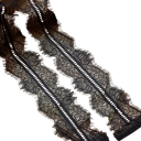 Broderad spets tyg bredd 9,5 cm längd 3 m Polyester dekorativ spets för sömnad av kläder bröllopsdekorationer kantning av textilier 1