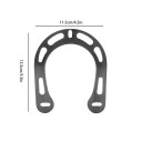 Bromodulator för cykel V-brake 11,5 × 13,5 cm aluminiumlegering svart-silver bromsprestandastabiliserare för mountainbikes 7