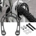 Bromodulator för cykel V-brake 11,5 × 13,5 cm aluminiumlegering svart-silver bromsprestandastabiliserare för mountainbikes 2