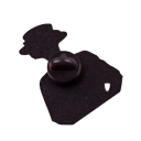 Broșă emailată cu figură și textul Same Shit Different Century cca 2,7 x 3,5 cm pin negru-alb pentru îmbrăcăminte, rucsac, accesoriu 2
