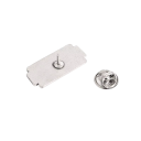 Broșă emailată Peaky Blinders motiv zăbrele 1 × 2,8 cm insignă metalică neagră și argintie pentru rever, jachetă, rucsac, accesoriu de modă 2