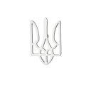 Brošňa pin Ukrajina národný symbol cca 20 x 13 mm kovový minimalistický odznak na oblek golier sako elegantný doplnok 3