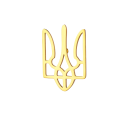 Brošňa pin Ukrajina národný symbol cca 20 x 13 mm kovový minimalistický odznak na oblek golier sako elegantný doplnok 2