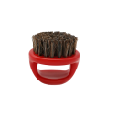 Brosse à barbe en poils de sanglier Brosse à barbe portable 6 x 5,3 cm 4