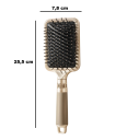 Brosse à cheveux pour femmes 25,5 x 7,8 cm Brosse de massage avec coussin d'air Poignée antidérapante Dents rondes avec billes 3