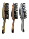 Brosse à cheveux premium Brosse de massage pour shampooing Peigne démêlant en plastique Couleurs miroir Démêlage doux contre la casse des cheveux 4