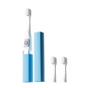 Brosse à dents électrique sonique en forme de rouge à lèvres 10 000–30 000 mouvements par minute étanche IPX7 Fonctionne sur batterie 3 têtes de brosse Tête ovale 2