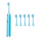 Brosse à dents électrique sonique IPX7 étanche pour adultes poils souples 6 têtes 10000 à 30000 mouvements pile AA usage domestique 2