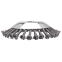 Brosse à fil métallique enroulée pour désherbage 152 x 40 mm ouverture en acier 25 mm argentée pour élimination de la rouille et nettoyage des surfaces 5