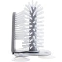 Brosse à vaisselle pour verres avec ventouses Nettoyage intérieur et extérieur en même temps Fixation au fond ou au mur de l'évier Plastique PP et PVC 1