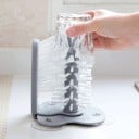 Brosse à vaisselle pour verres avec ventouses Nettoyage intérieur et extérieur en même temps Fixation au fond ou au mur de l'évier Plastique PP et PVC 5