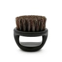 Brosse de coiffure pour cheveux et barbes 6 x 6 x 6,5 cm Brosse à main avec poils foncés Brosse de barbier professionnelle pour le coiffage 3