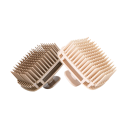 Brosse de massage en silicone pour shampooing 5,9×7,8 cm Peigne de massage pour cuir chevelu Peigne de lavage pour cheveux Outil de salon de coiffure relaxant 7