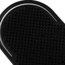 Brosse de massage pour cheveux de bain 10,7 x 5 cm Brosse à shampooing noire à main Massager en silicone pour cuir chevelu et visage 1