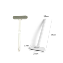 Brosse de nettoyage de vitres multifonctionnelle à long manche, nettoyage humide et sec des surfaces en verre, carrelage, coins, salle de bain, ménage 2