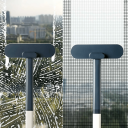 Brosse de nettoyage de vitres multifonctionnelle à long manche, nettoyage humide et sec des surfaces en verre, carrelage, coins, salle de bain, ménage 3